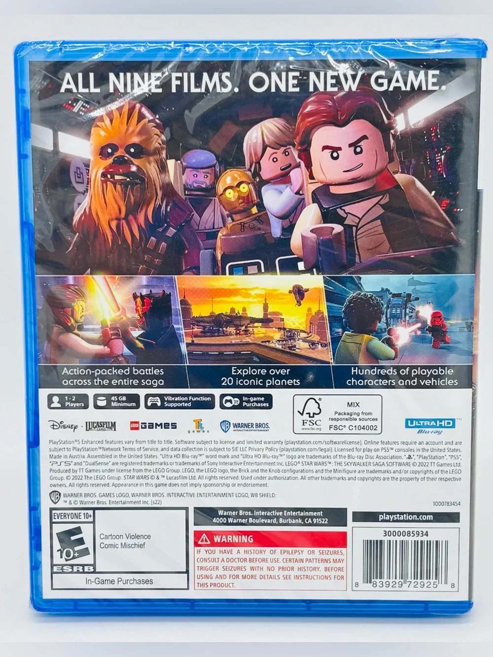 LEGO Star Wars Skywalker Saga PS5 PlayStation 5 Video Game Brand New Sealed 2022